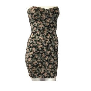 Talula(Aritzia) strapless floral dress size xs